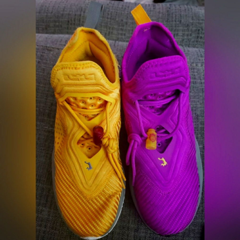 LEBRON SOLDIER XIV 14 LA LAKERS PURPLE SOLAR SNEAKERS CK 6024500 😃